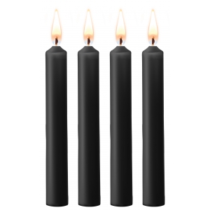Lot de 4 Mini bougies SM WAX Noire