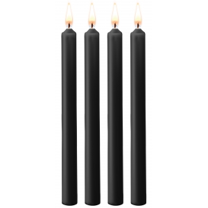 Lot de 4 Bougies SM TEASING WAX Noire