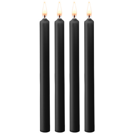 Lot de 4 Bougies SM TEASING WAX Noire