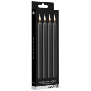 Lot de 4 Bougies SM TEASING WAX Noire