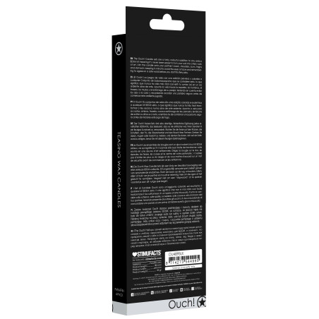 Lot de 4 Bougies SM TEASING WAX Noire
