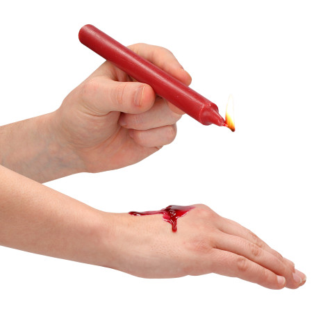 Lot de 4 Bougies SM TEASING WAX Rouge