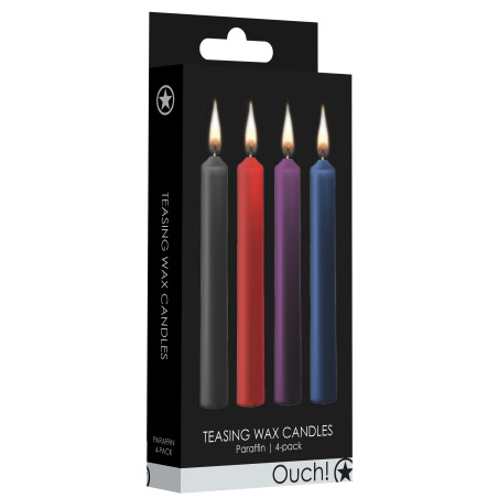 Lot de 4 Mini bougies SM WAX Multicolore