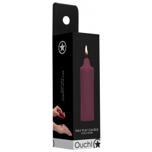Bougie SM WAX parfum Rose 12cm