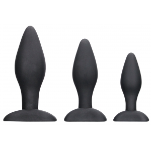Lot de 3 Plugs en silicone APEX BUTT