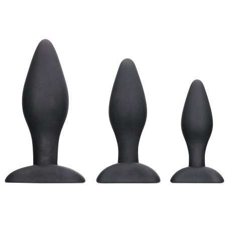 Lot de 3 Plugs en silicone APEX BUTT