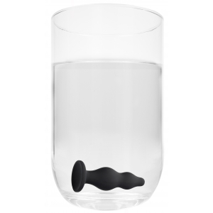 Plug en silicone BUBBLE 11 x 4cm Noir