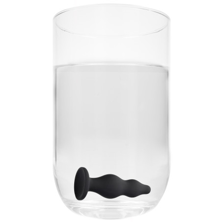 Plug en silicone BUBBLE 11 x 4cm Noir