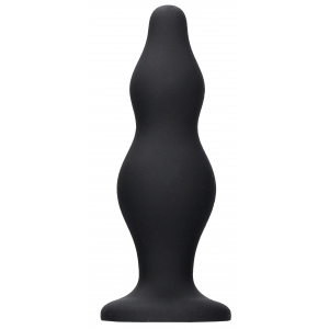 Plug en silicone BUBBLE 11 x 4cm Noir