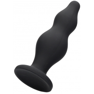 Plug en silicone BUBBLE 11 x 4cm Noir