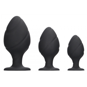Lot de 3 plugs en silicone SWIRLED