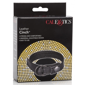 Cockring en cuir ajustable CINCH Noir