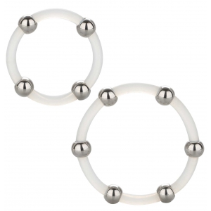 Lot de 2 Cockrings Transparents avec Billes 
