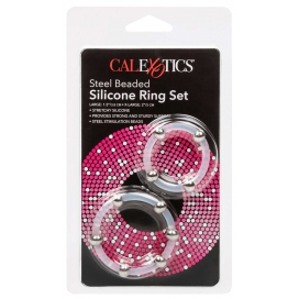 Lot de 2 Cockrings Transparents avec Billes  2