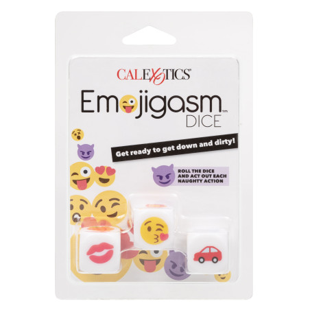 Dés coquins EMOJIGASM x3