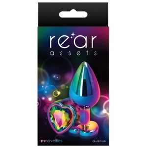 Bijou anal Alu HEART RAINBOW M 7 x 3.5cm