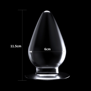 Plug transparent FLAWLESS 10 x 5.5 cm