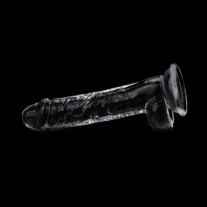 Gode transparent avec bourses FLAWLESS 14 x 3.5 cm
