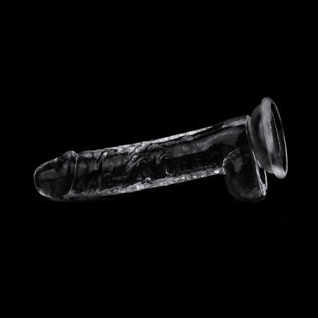 Gode transparent avec bourses FLAWLESS 14 x 3.5 cm