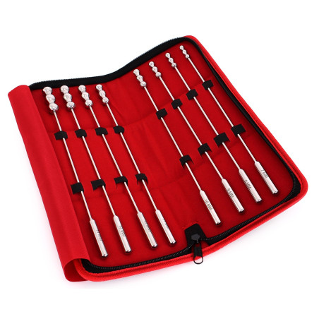 Set 8 Tiges d'urètre DILATOR BEADS 28cm | Diamètre 7 à 14mm