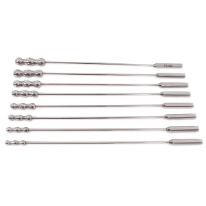 Set 8 Tiges d'urètre DILATOR BEADS 28cm | Diamètre 7 à 14mm