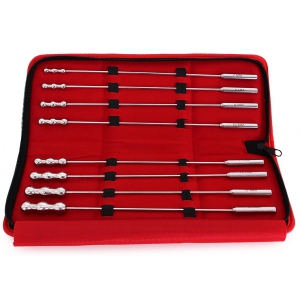 Set 8 Tiges d'urètre DILATOR BEADS 28cm | Diamètre 7 à 14mm
