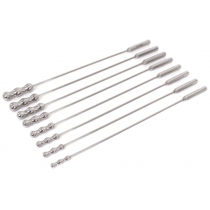 Set 8 Tiges d'urètre DILATOR BEADS 28cm | Diamètre 7 à 14mm