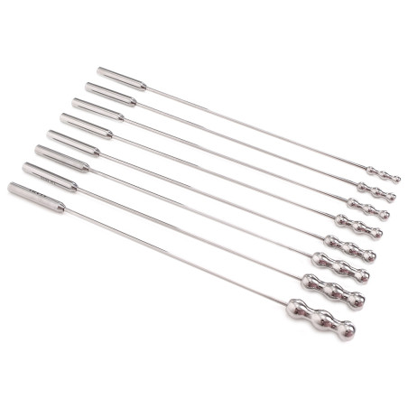 Set 8 Tiges d'urètre DILATOR BEADS 28cm | Diamètre 7 à 14mm