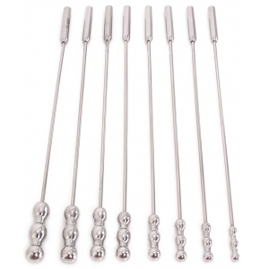 Set 8 Tiges d'urètre DILATOR BEADS 28cm | Diamètre 7 à 14mm