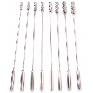 Set 8 Tiges d'urètre DILATOR BEADS 28cm | Diamètre 7 à 14mm