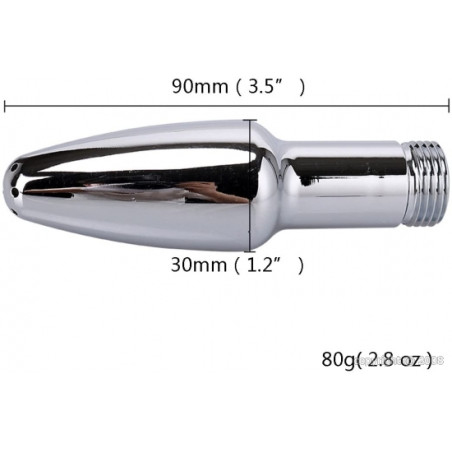 Embout de douche ENEMA Alu 9 x 3cm