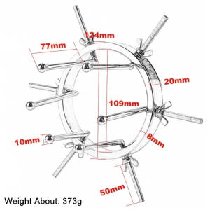 Écarteur anal en métal ROUNDILAT 8 cm | Largeur max 9.5cm