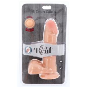 Gode réaliste avec Bourses GET REAL Dual Density 16 x 4.5 cm