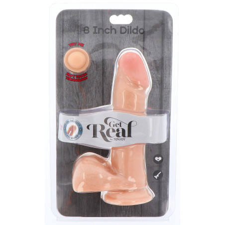 Gode réaliste avec Bourses GET REAL Dual Density 16 x 4.5 cm