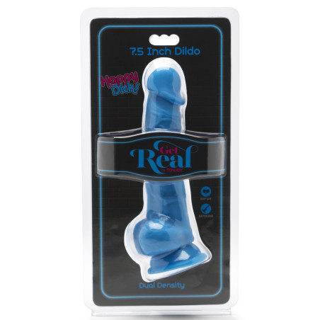 Gode HAPPY DICK 14 x 3.8 cm Bleu