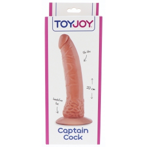 Gode réaliste CAPTAIN COCK 18 x 4 cm