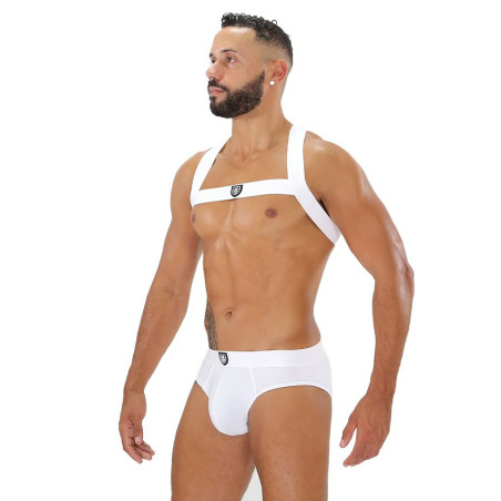 Harnais élastique FETISH X Blanc
