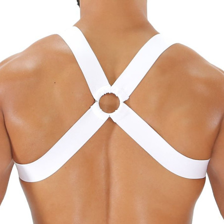 Harnais élastique FETISH X Blanc