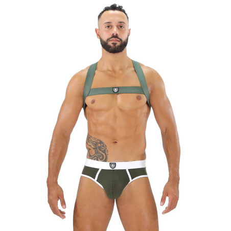 Harnais élastique FETISH X Khaki