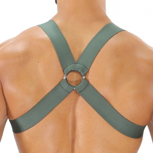 Harnais élastique FETISH X Khaki