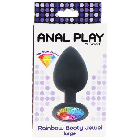 Plug Bijou RAINBOW L 9 x 4 cm
