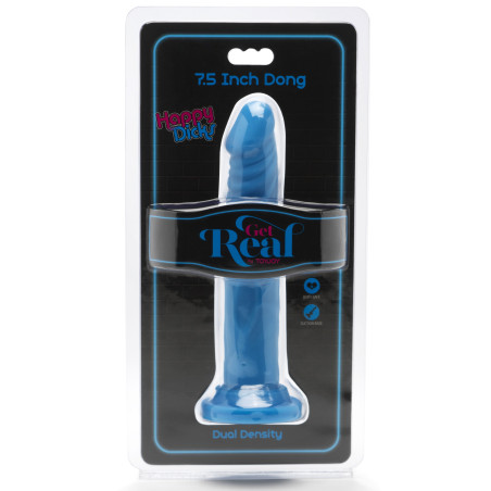 Gode HAPPY DICK 18 x 3.5 cm Bleu