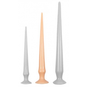 Gode long TAIL FLEX M 40 x 4.5 cm Flesh