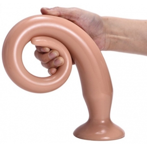 Gode long TAIL FLEX M 40 x 4.5 cm Flesh