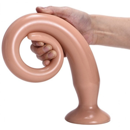 Gode long TAIL FLEX M 40 x 4.5 cm Flesh