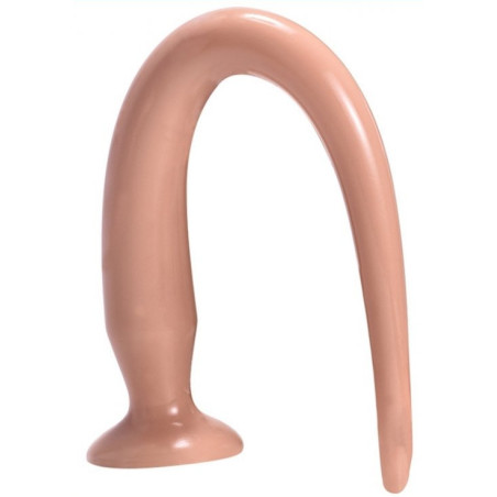 Gode long TAIL FLEX M 40 x 4.5 cm Flesh
