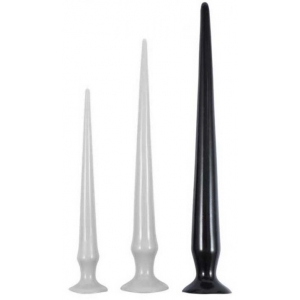 Gode long TAIL FLEX L 48 x 4.5 cm Noir