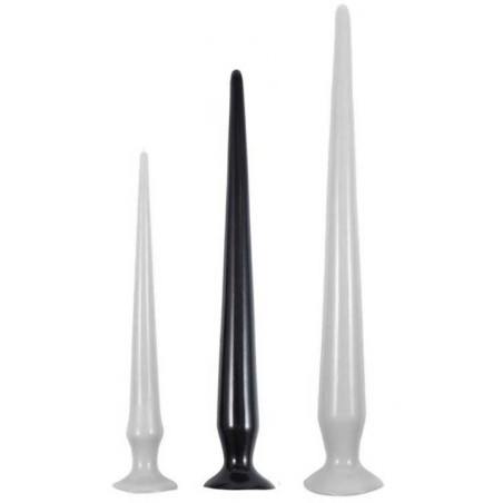 Gode long TAIL FLEX M 40 x 4.5 cm Noir