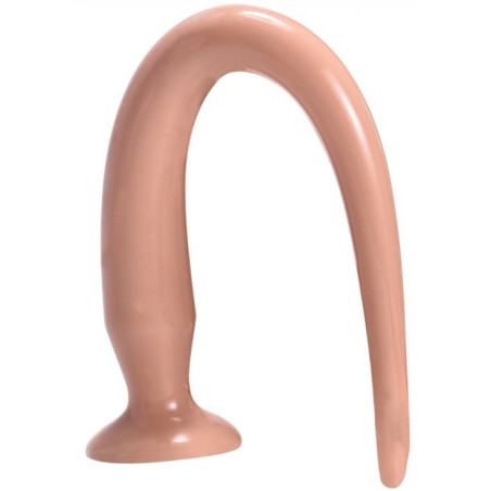 Gode long TAIL FLEX L 48 x 4.5 cm Flesh