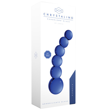 Gode en verre PLANETS Bleu 18 x 4.3 cm